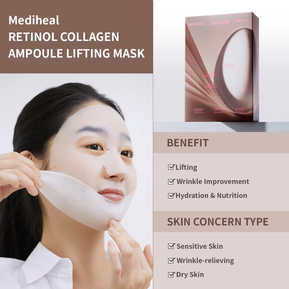 Retinol Collagen Ampoule Lifting Mask - Image 5